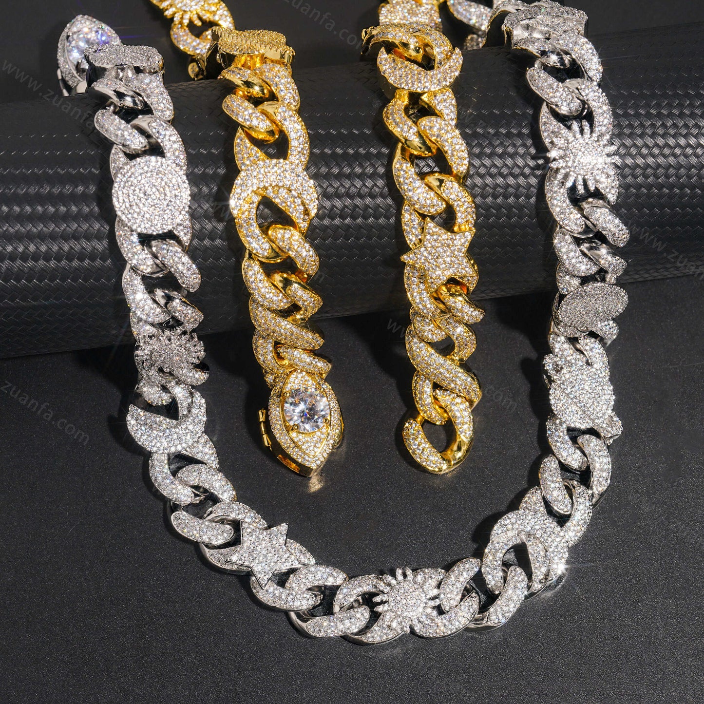 Fashion Hip Hop New Design 15MM Infinity Diamond Cuban Link Chain