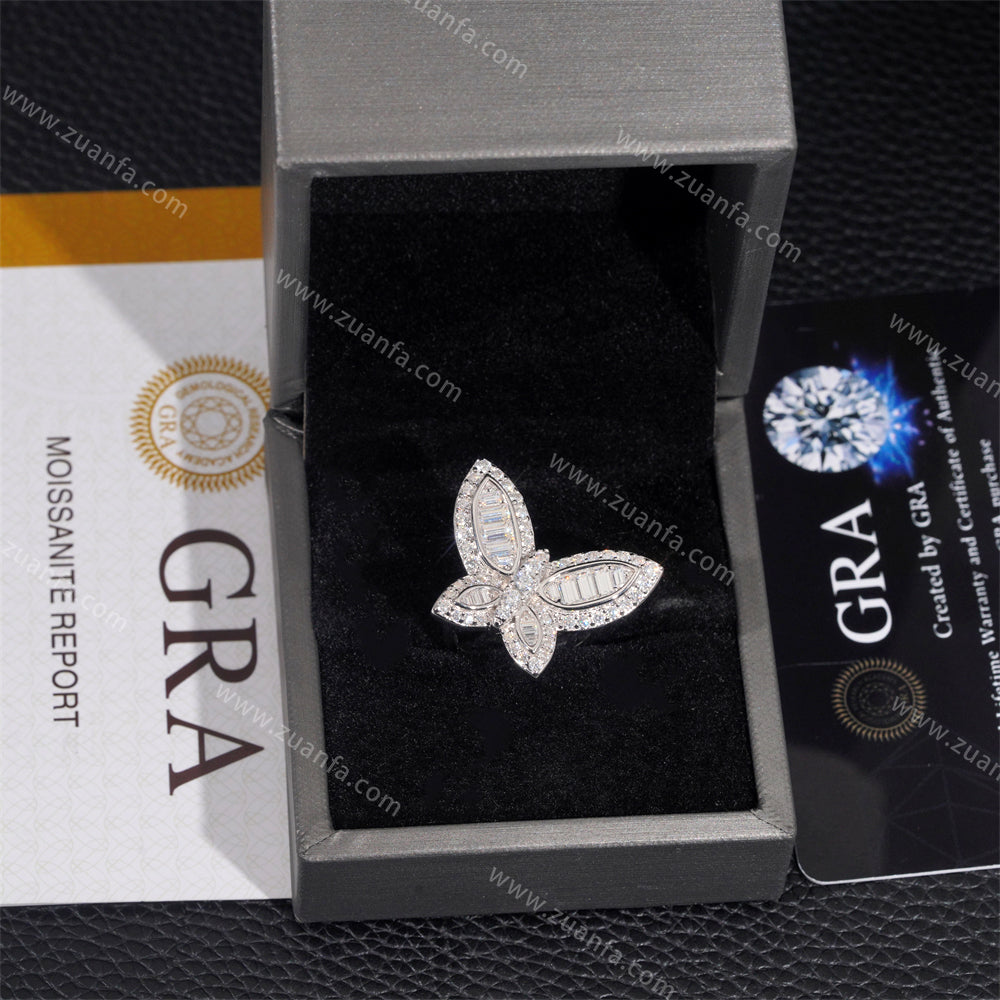 Butterfly Moissanite Women Ring