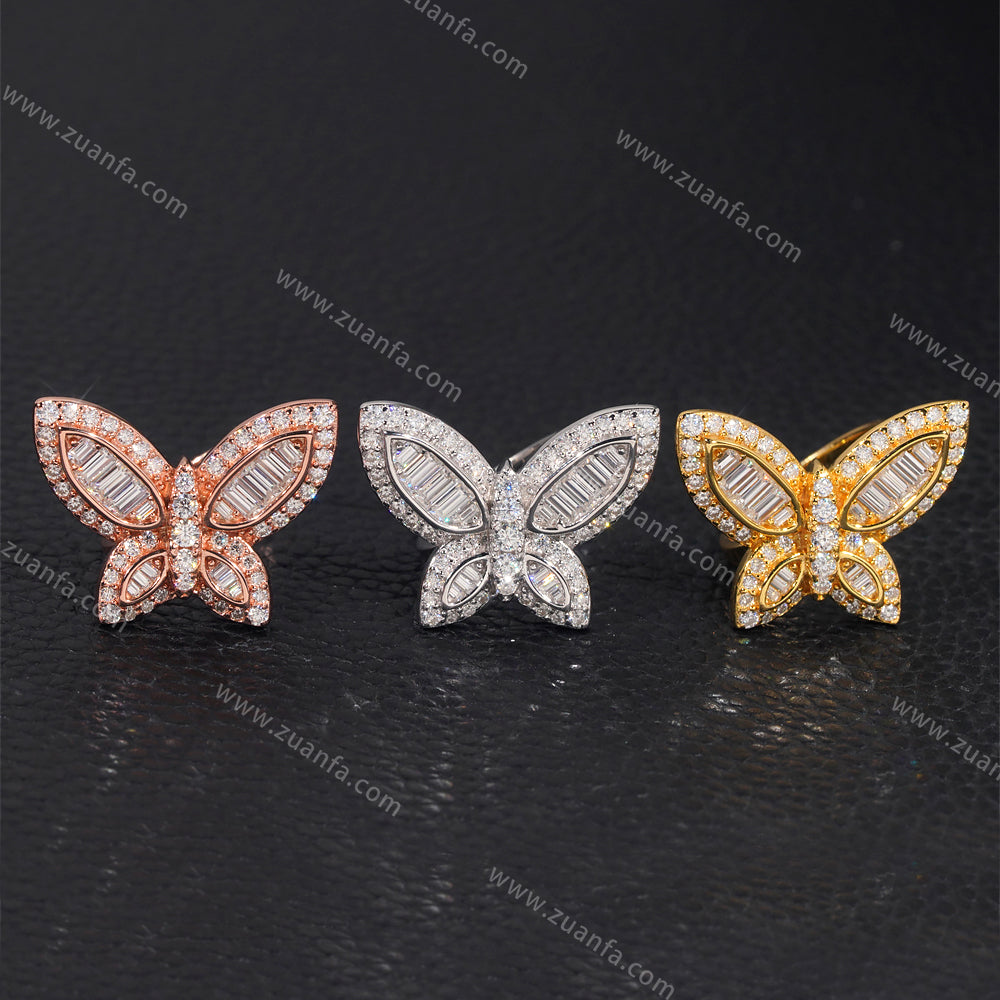 Butterfly Moissanite Women Ring