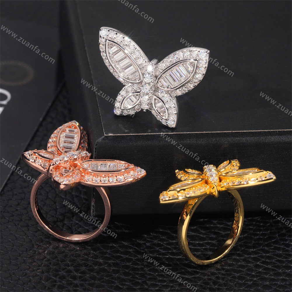 Butterfly Moissanite Women Ring