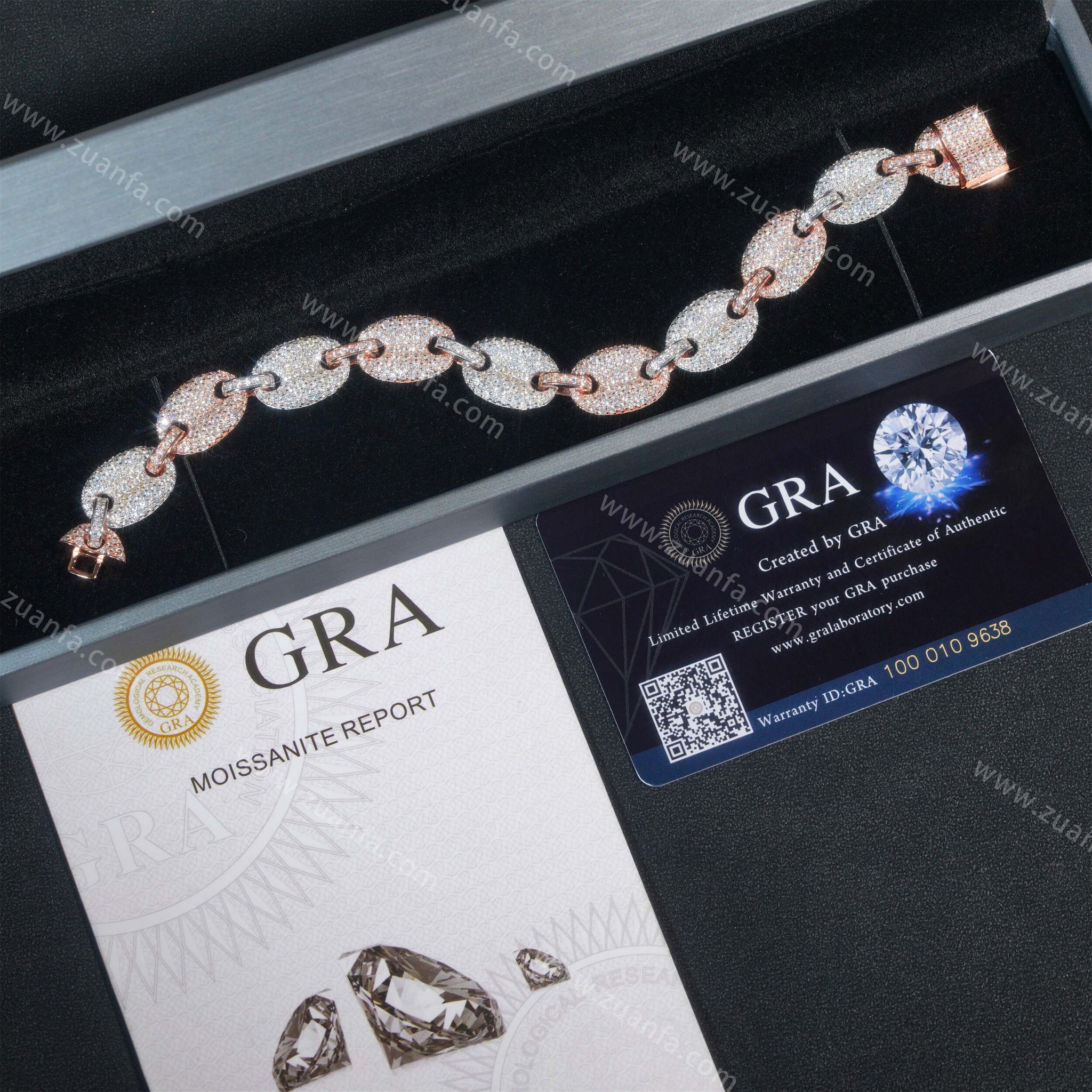 Pig Nose Design 13mm Moissanite Cuban Link Bracelet – Zuanfa Jewelry