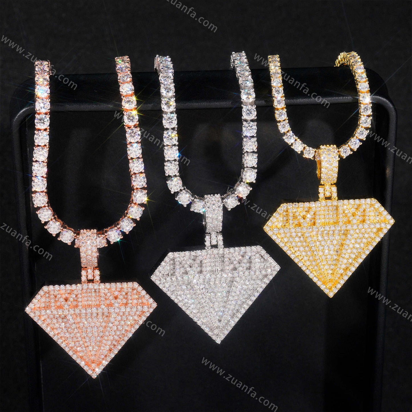 Diamond Sign Moissanite Pendant