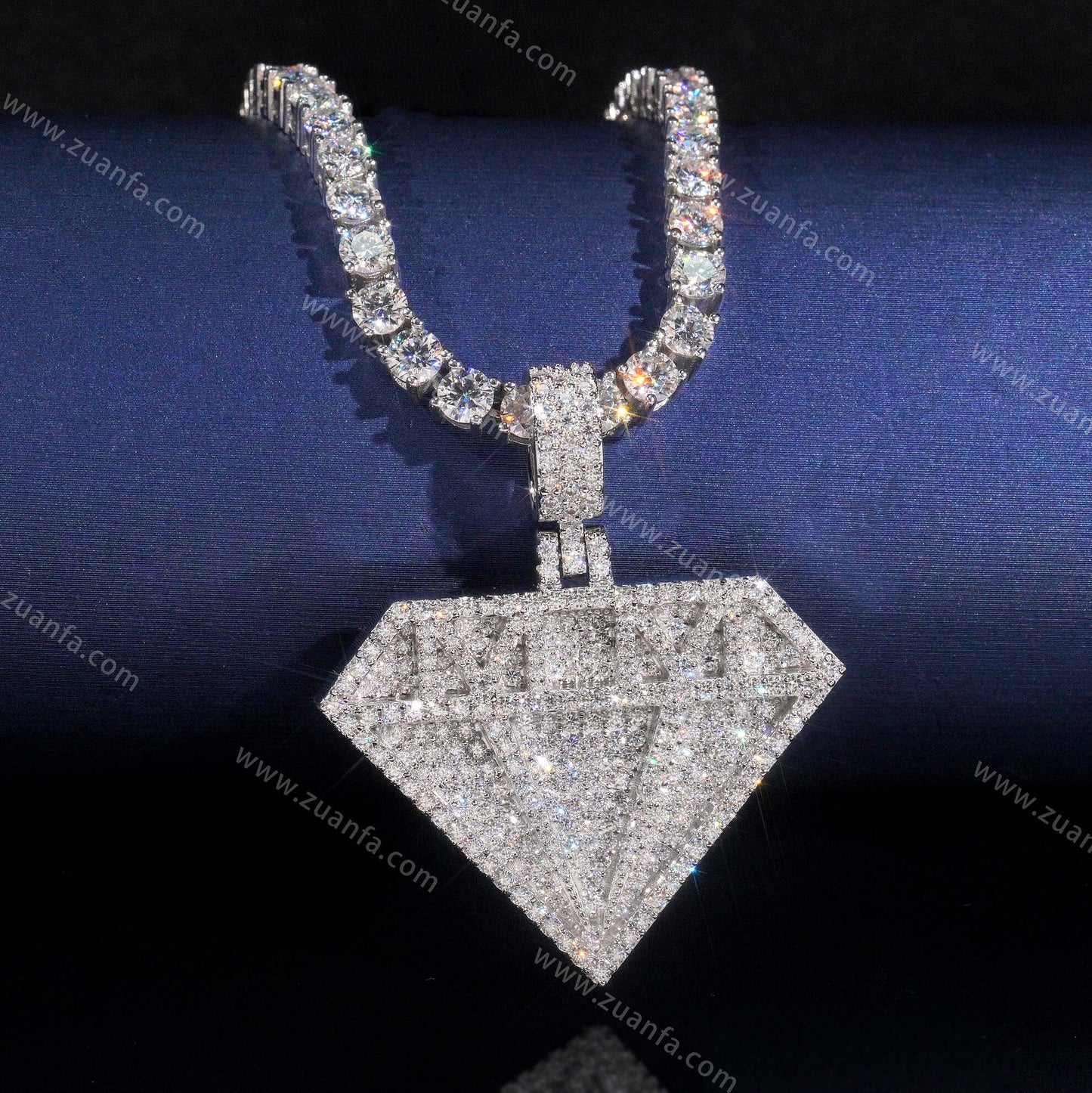 Diamond Sign Moissanite Pendant