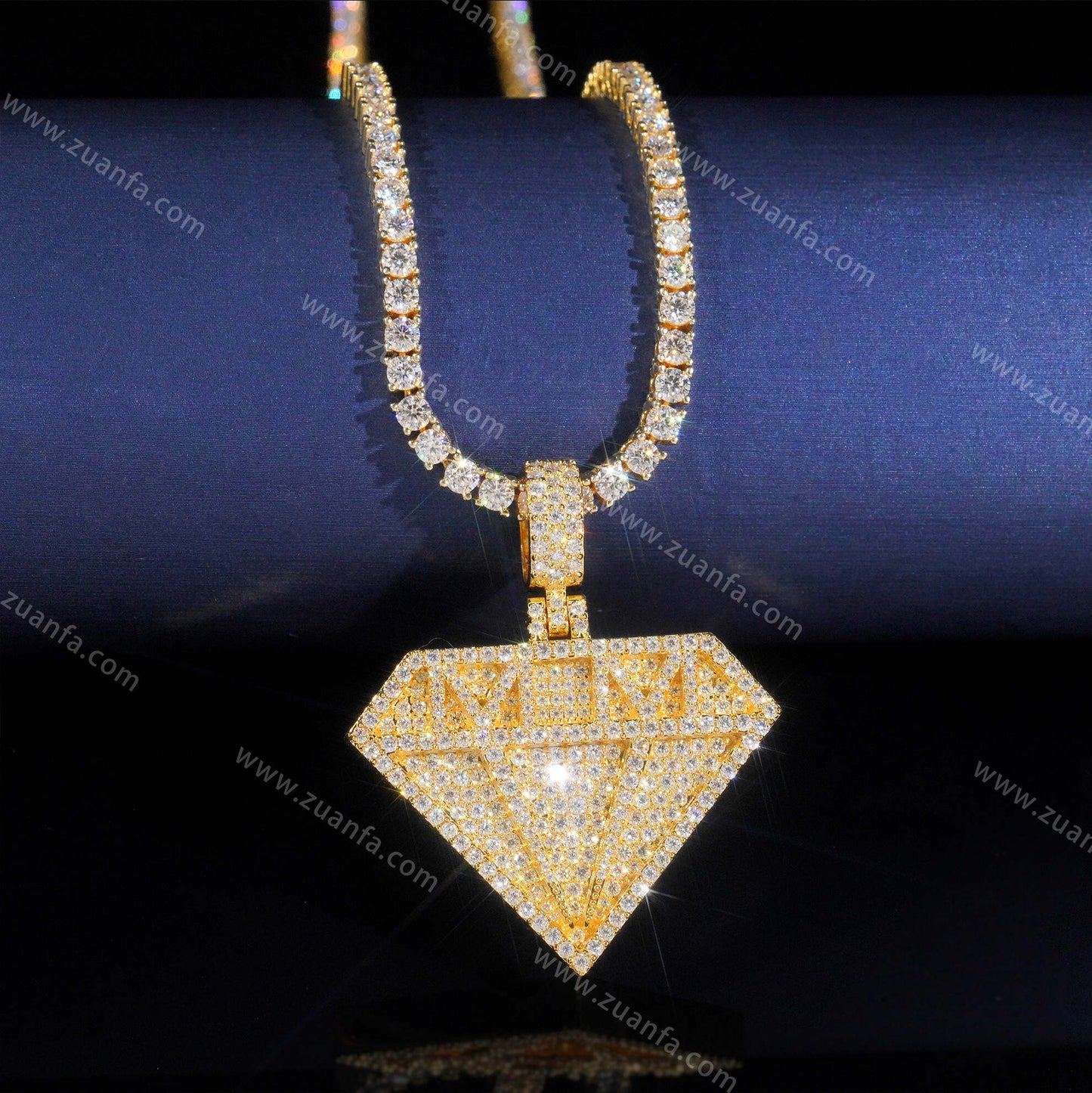 Diamond Sign Moissanite Pendant