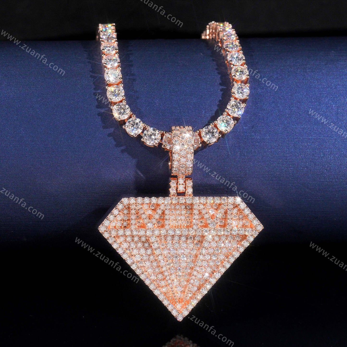 Diamond Sign Moissanite Pendant