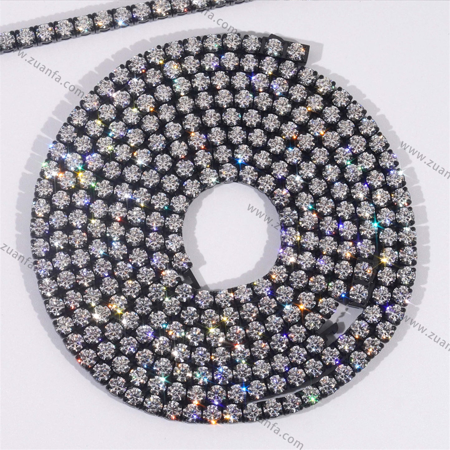316L Stainless Steel 4mm Moissanite Tennis Chain